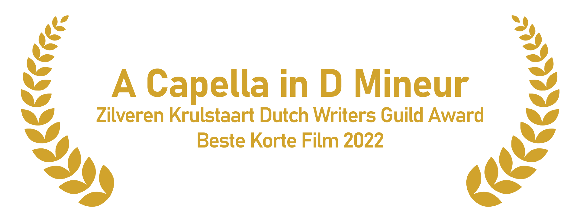 A Capella in D Mineur Beste korte film Zilveren Krulstaart